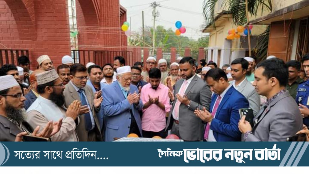 তিতাসে নতুন ভবন নির্মাণ কাজের ভিত্তিপ্রস্তরের শুভ উদ্বোধন 