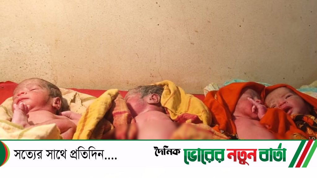 টাঙ্গাইলের মির্জাপুরে একসঙ্গে চার ছেলের জন্ম, পরিবারে আনন্দের বন্যা