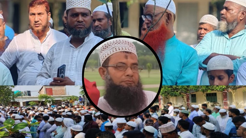দেবিদ্বারে বিশিষ্ট আলেম মাওলানা মুনতাসির মোল্লার জানাজা সম্পন্ন