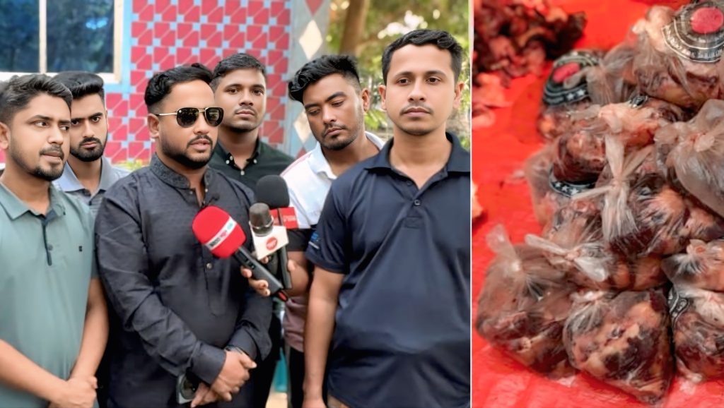 দাউদকান্দিতে প্রবাসী কল্যাণ সংগঠনের উদ্যোগে ঈদে গরুর মাংস বিতরণ